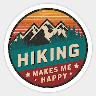 Hiking Makes Me Happy Sticker